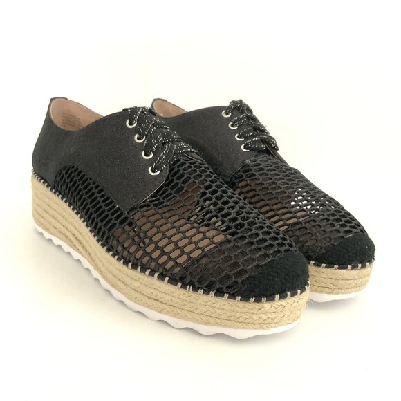 New INC International Concepts Abrelia Sneakers Perforated Espadrille Black 10 - Picture 11 of 11